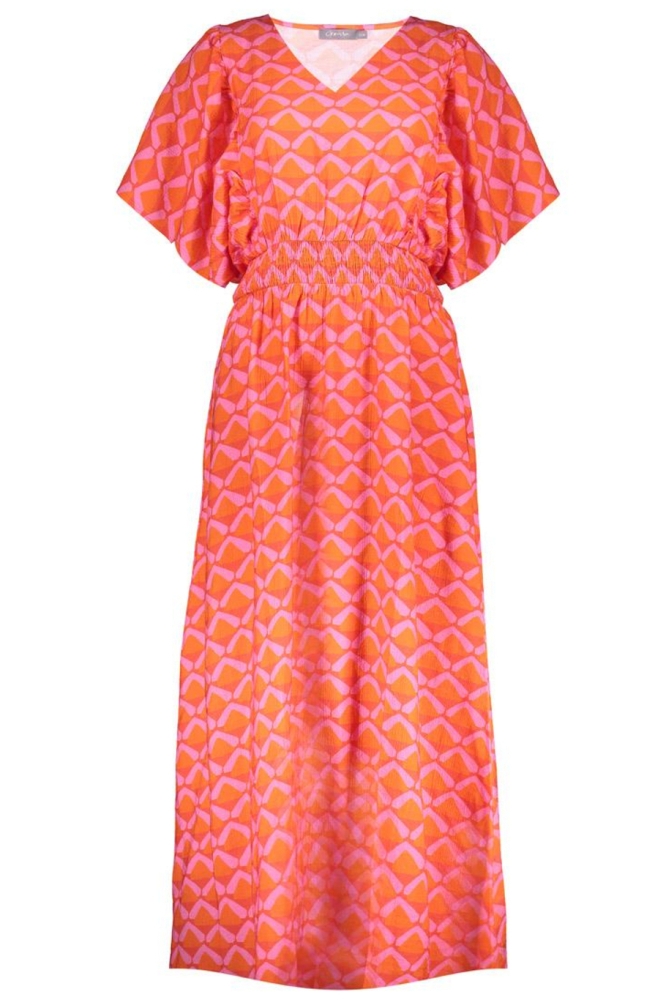 JURK MET PRINT 57092 20 CORAL/PINK